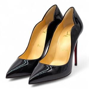 Christian Louboutin Hot Chick Patent Leather Pumps Black EU 35 US 5 - New $845